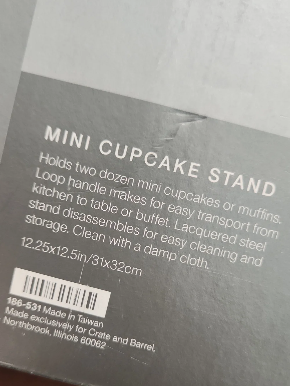 Mini Cupcake Stand - Silver Tiered Display